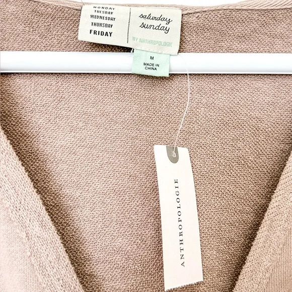 Anthropologie Saturday Sunday Sharon Hoodie Sweatshirt - Medium Tan - Picture 3 of 7